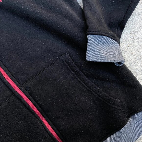 ZOO YORK Full Zip Hoodie Jacket LG Men's Black Sherpa Fleece Lined Winter Heavy - Picture 4 of 10